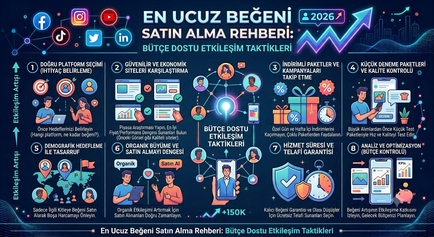 En Ucuz Beğeni Satın Alma Rehberi: Bütçe Dostu Etkileşim Taktikleri