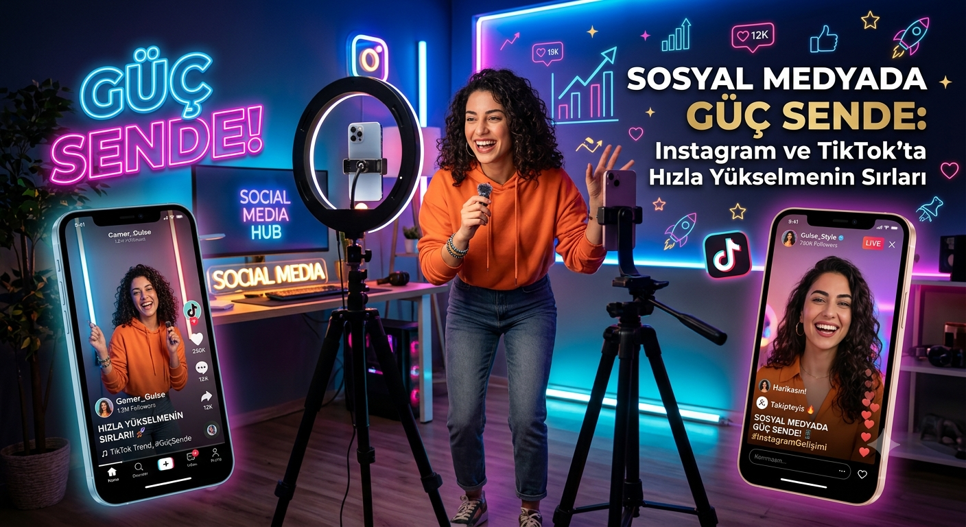 Sosyal Medyada Güç Sende: Instagram ve TikTok’ta Hızla Yükselmenin Sırları